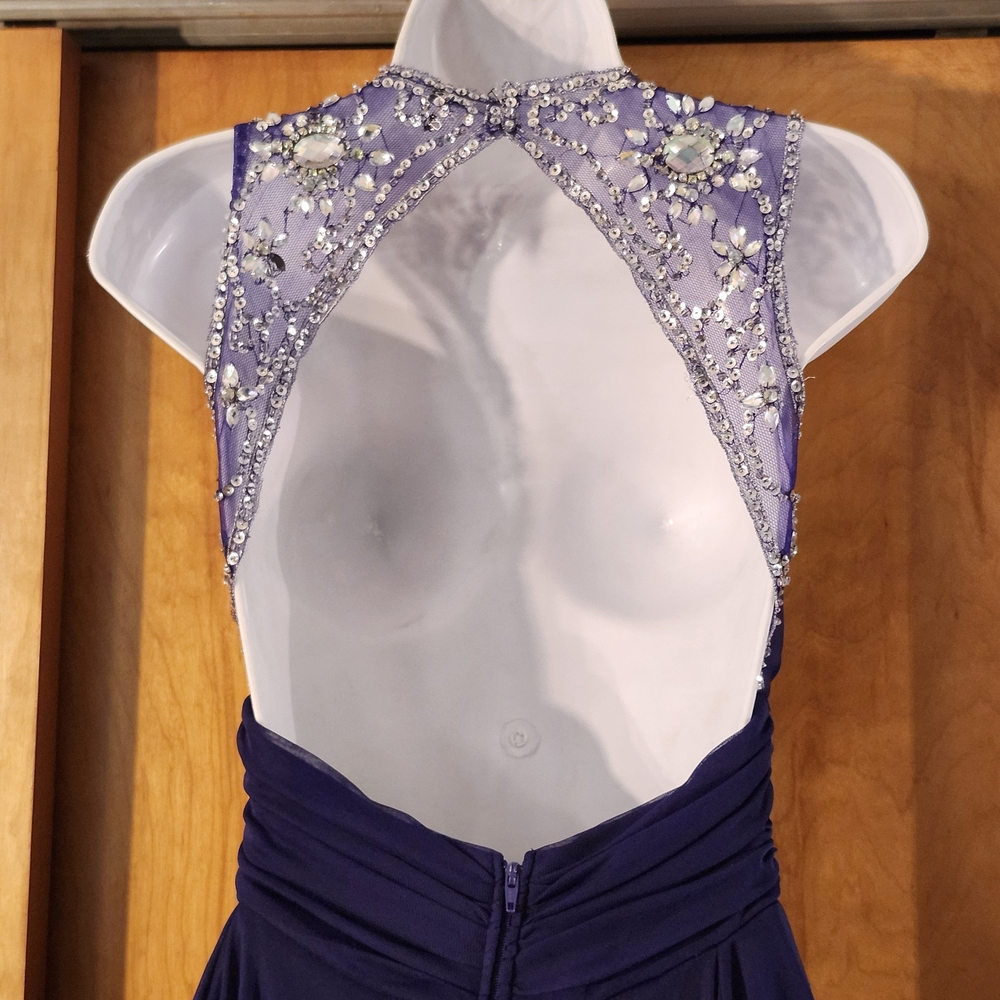 Camille La Vie High-Low Dress in Deep Blue - Picture 7 of 12